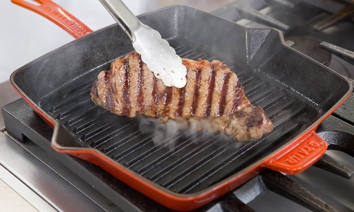 how to use iron cast grill pan