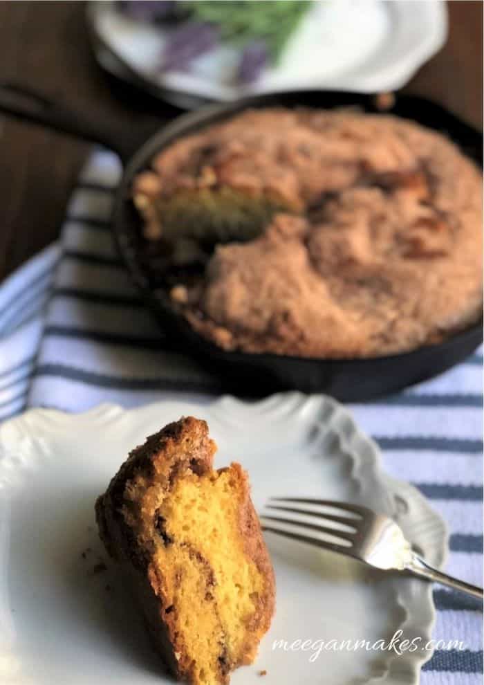 Cast-Iron Skillet Coffee Cake from Scratch