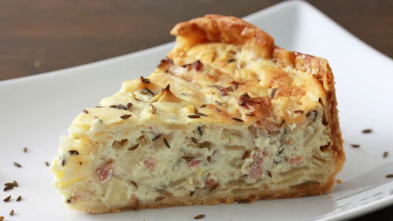 German Onion and Bacon Pie