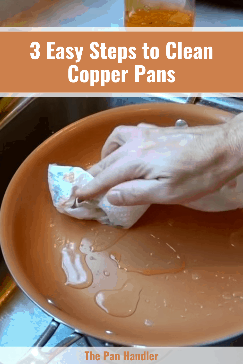 how to clean a copper pan