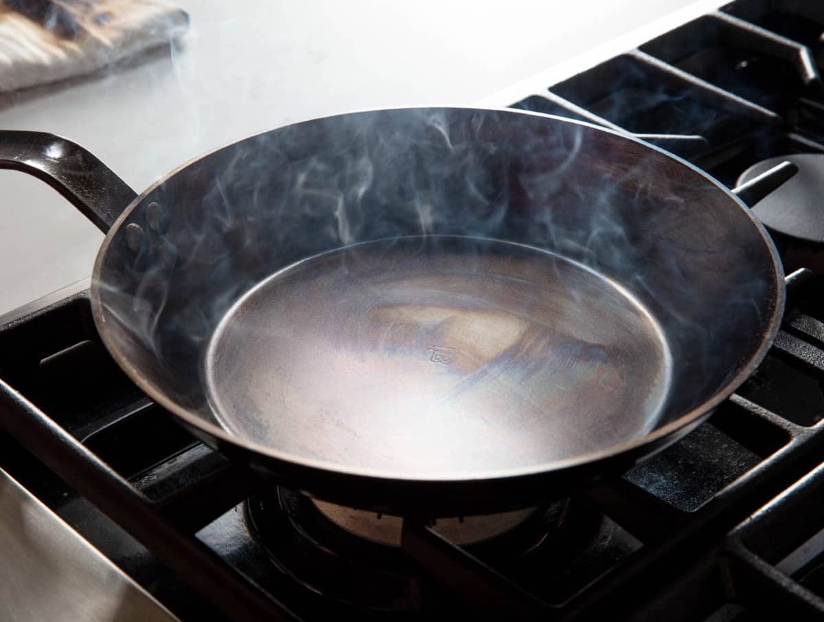 how to clean steel pan