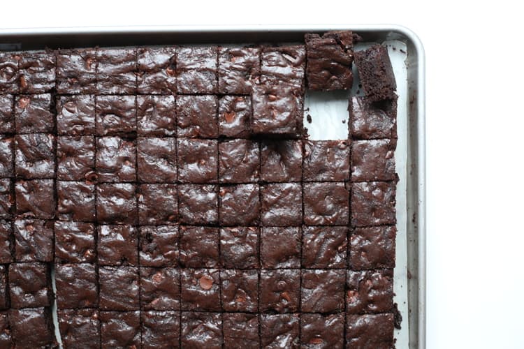 Going simple with simple sheet pan brownies