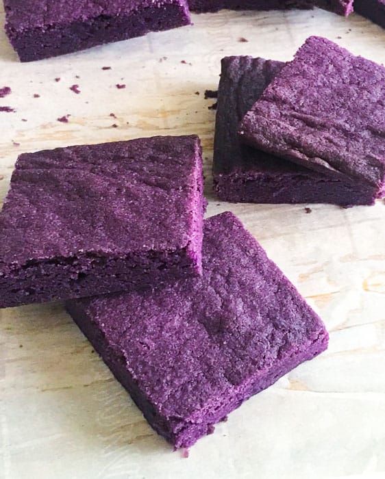 Purple yam brownies