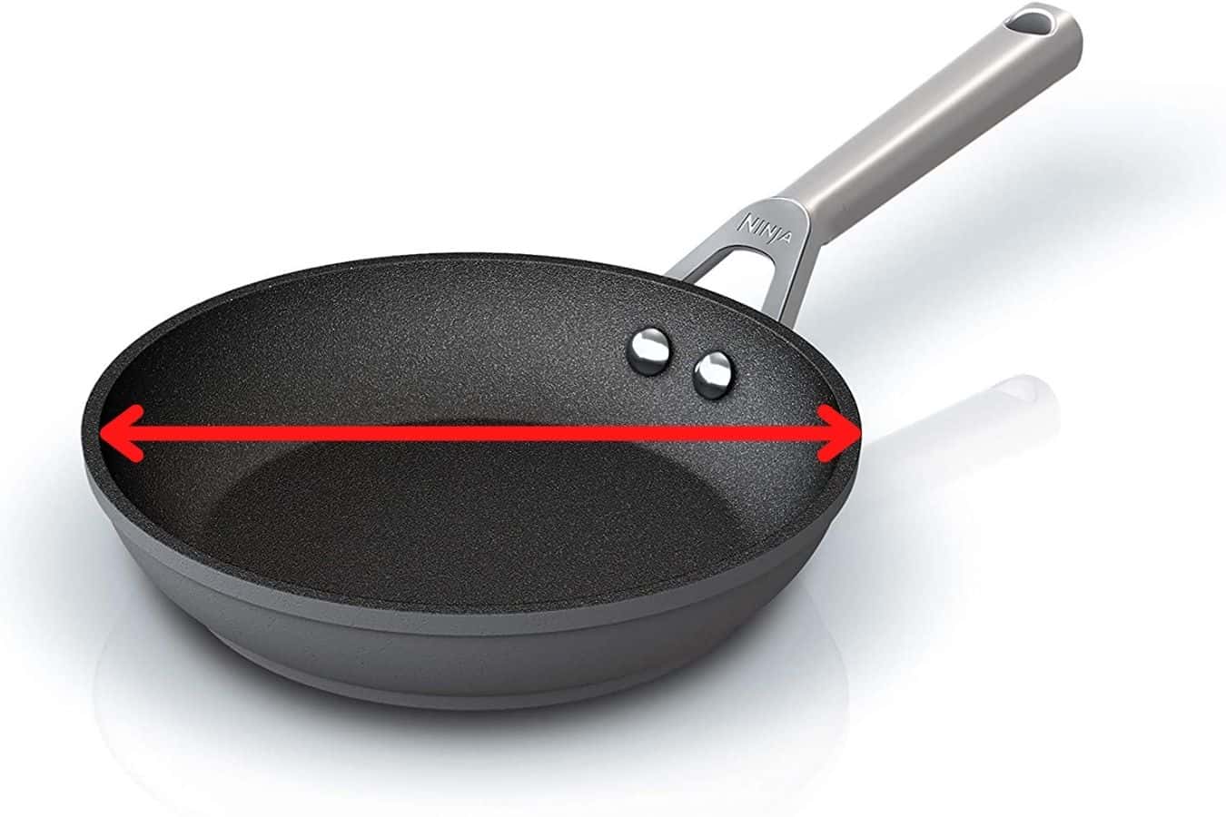 how to measure skillet size