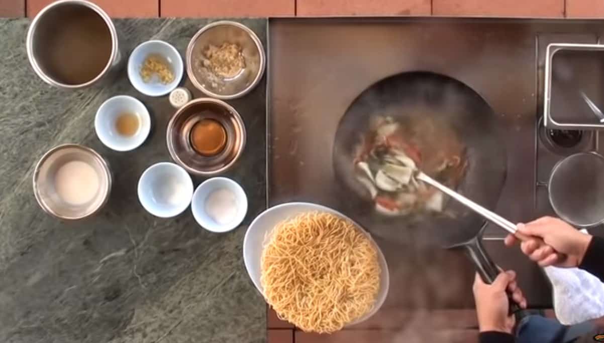 Cooking with Greg Wong Hong Kong Style Pan Fried Noodles Recipe