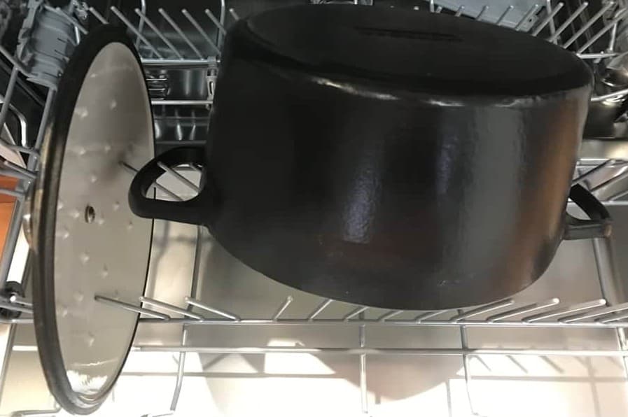 Enameled Pans in dishwasher