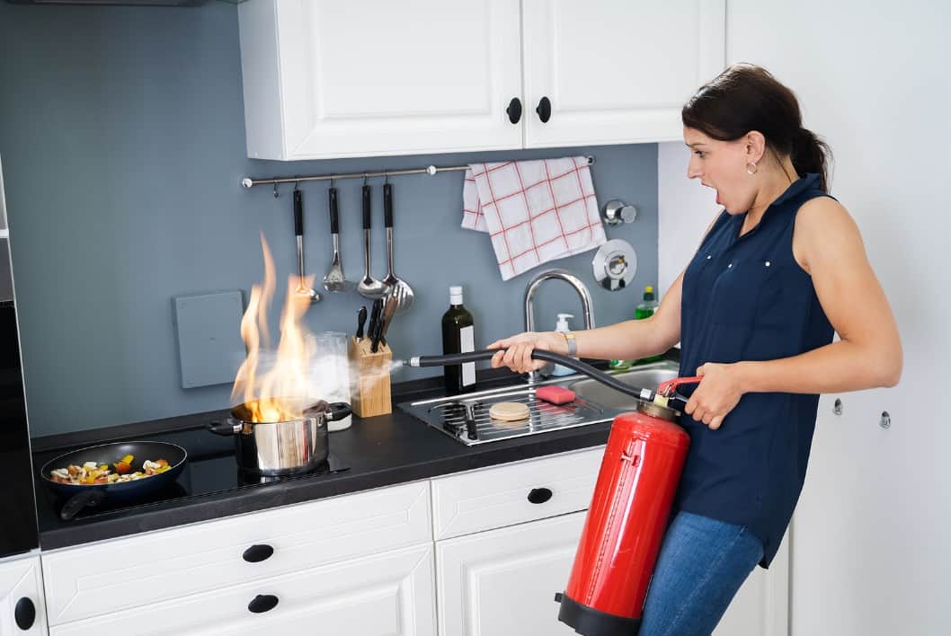 Ensure that you have a Fire Extinguisher