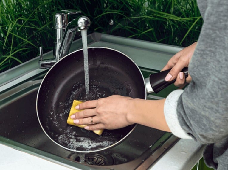 Hand Wash Your Non-Stick Pan