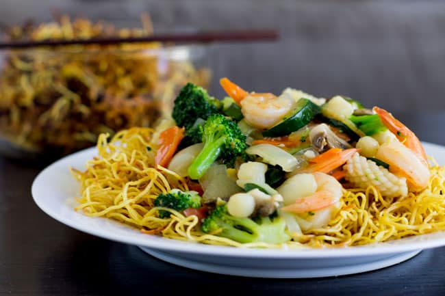 Savoring Spoon Hong Kong Crispy Noodles Recipe