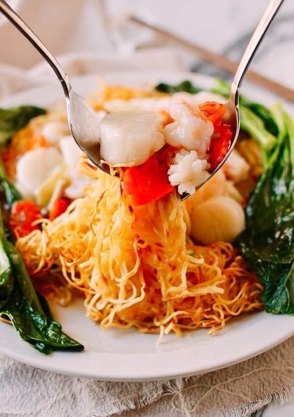 The Woks of Life Seafood Pan Fried Noodles Recipe