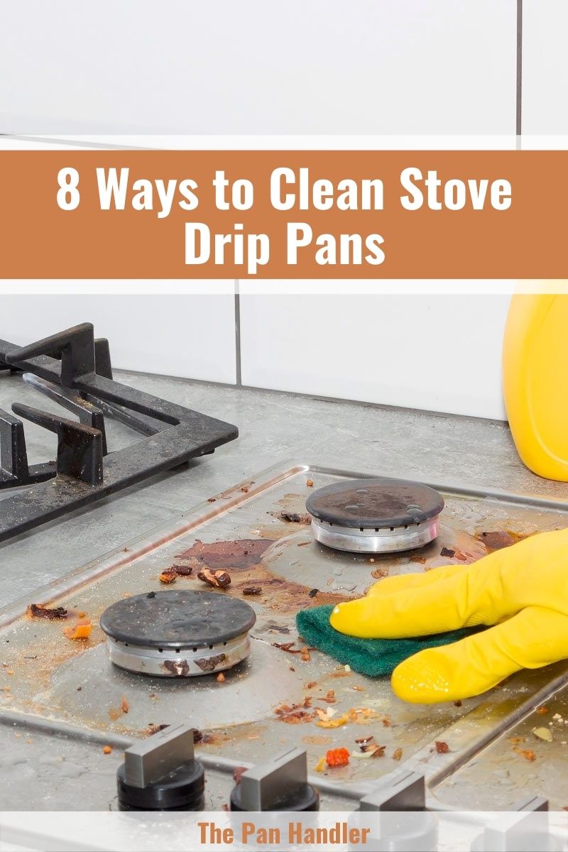 how to clean stove drip pans
