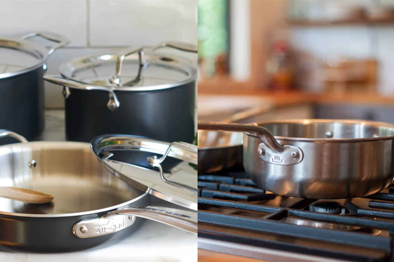 stainless clad frying pan