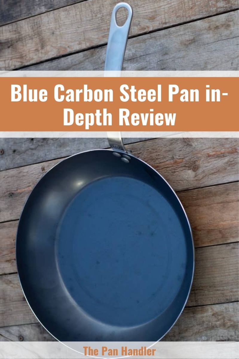 blue carbon steel pan